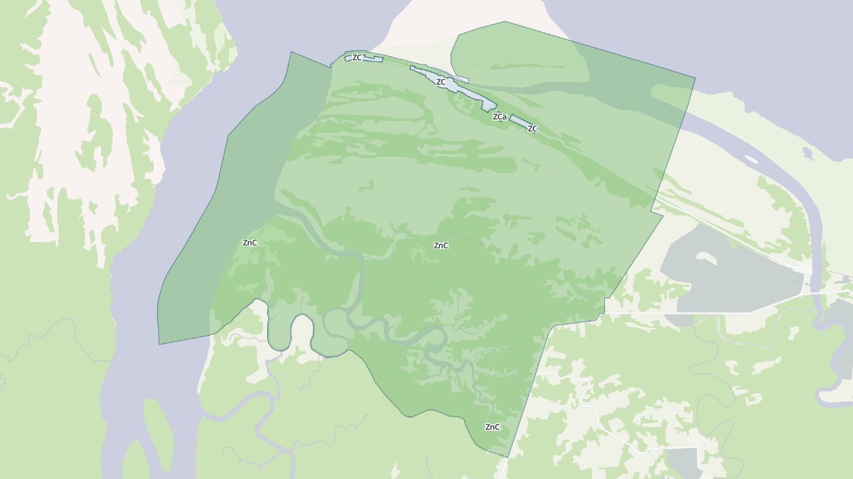 Aperçu cartographique de Awala-Yalimapo, centré sur la commune