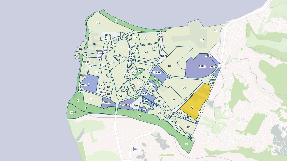 Aperçu cartographique de Le Port, centré sur la commune