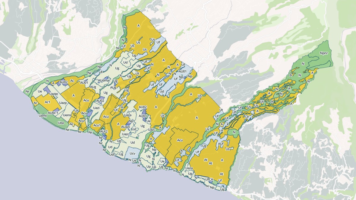 Aperçu cartographique de Saint-Pierre, centré sur la commune