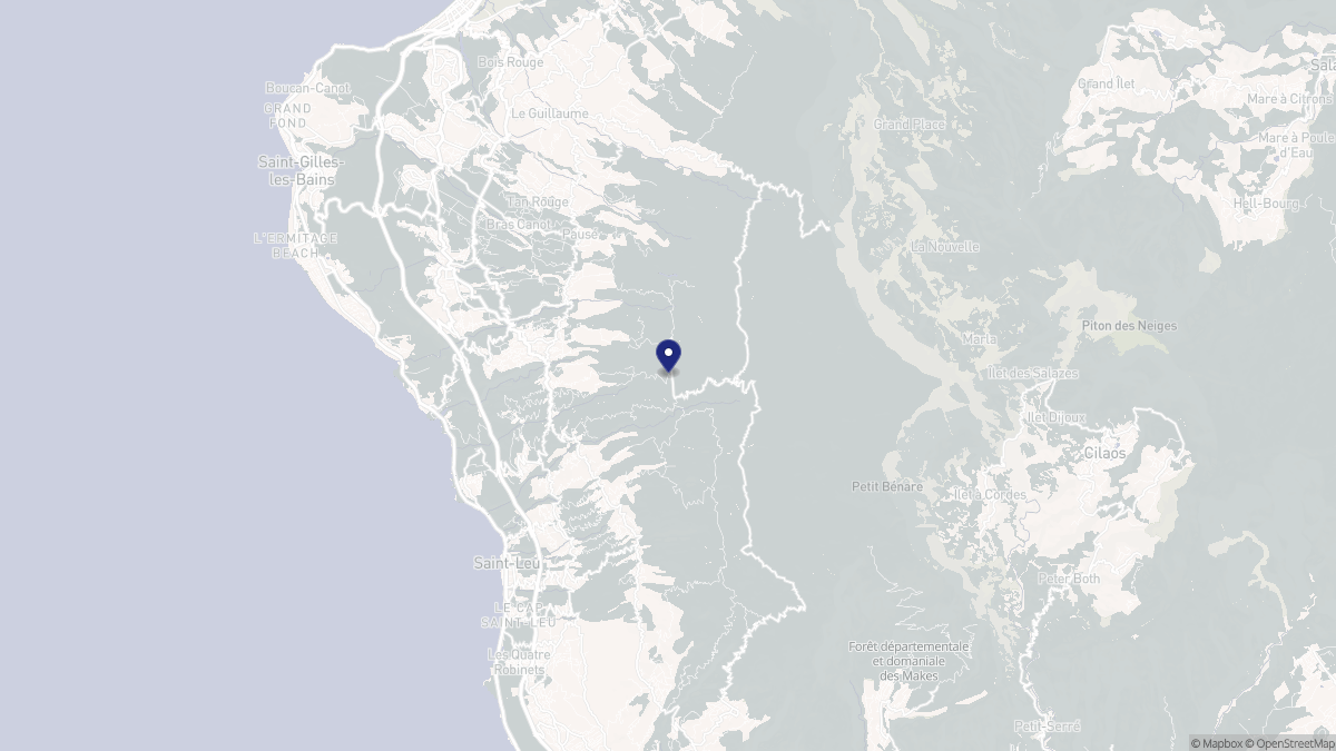 Aperçu cartographique de Les Trois-Bassins, centré sur la commune