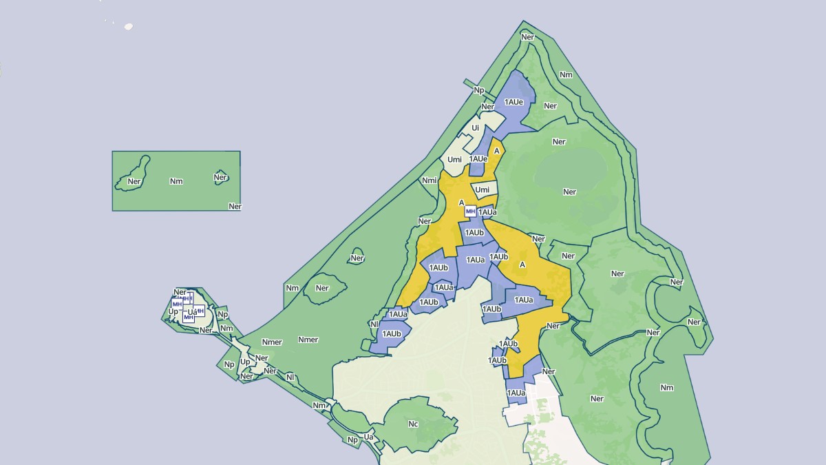 Aperçu cartographique de Dzaoudzi, centré sur la commune