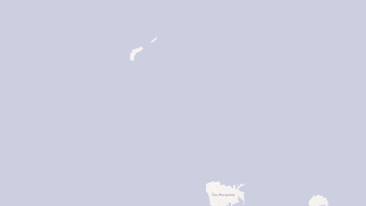 Aperçu cartographique de Nuku-Hiva, centré sur la commune