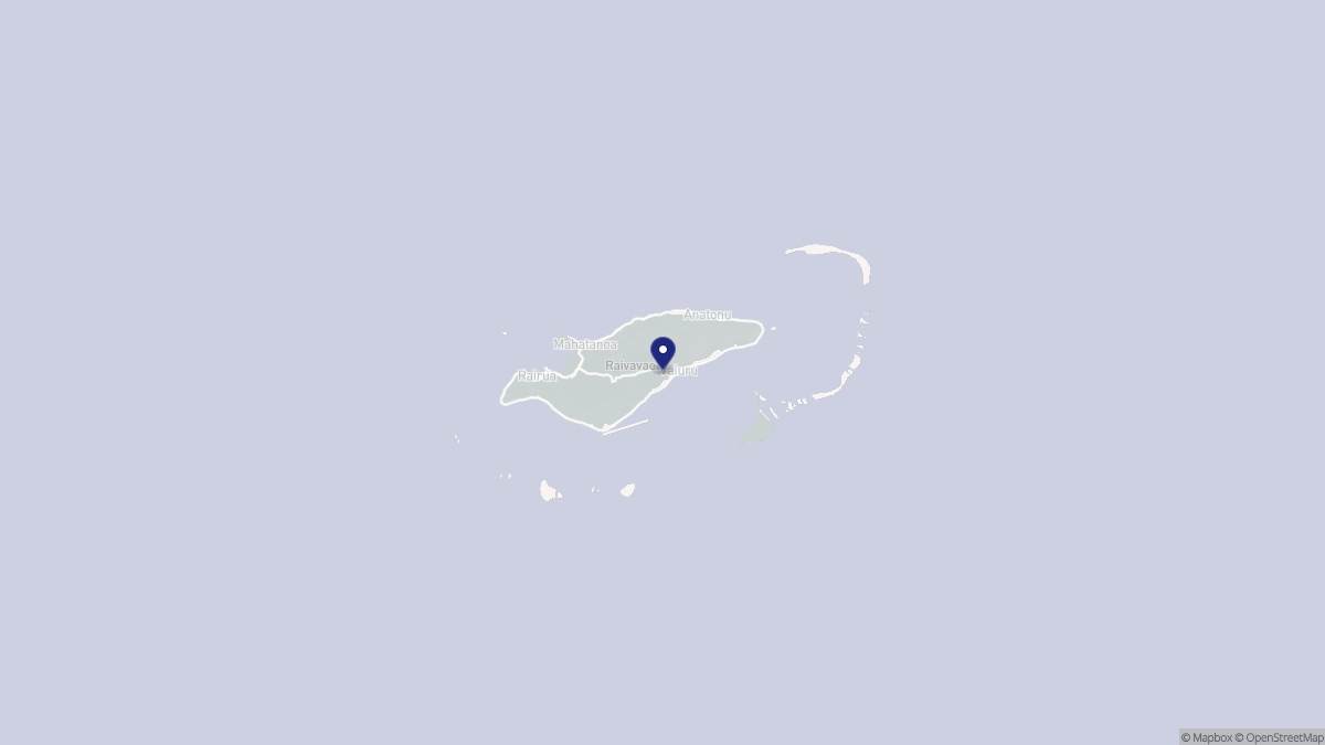 Aperçu cartographique de Raivavae, centré sur la commune