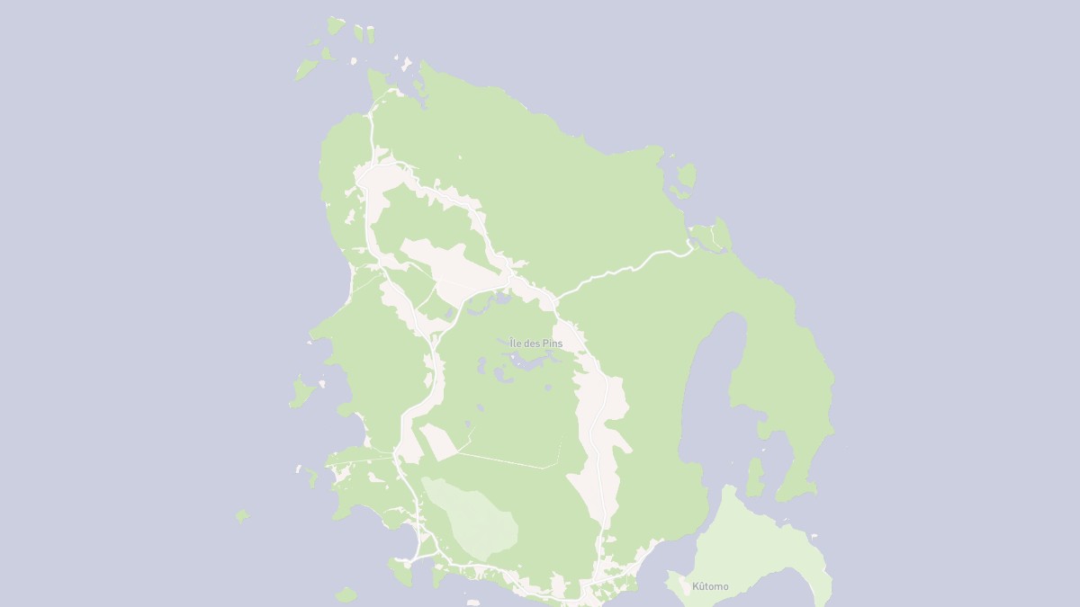 Aperçu cartographique de L'Île-des-Pins, centré sur la commune