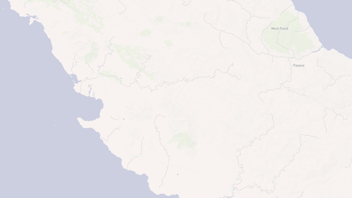Aperçu cartographique de Kaala-Gomen, centré sur la commune