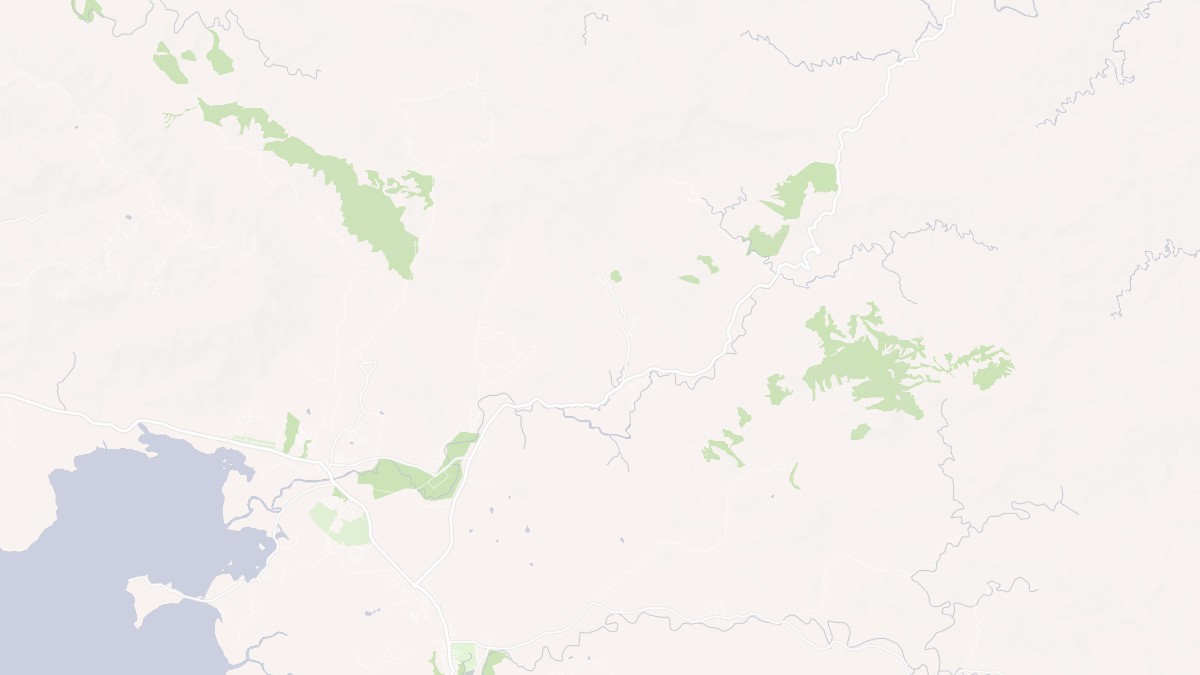 Aperçu cartographique de Koné, centré sur la commune