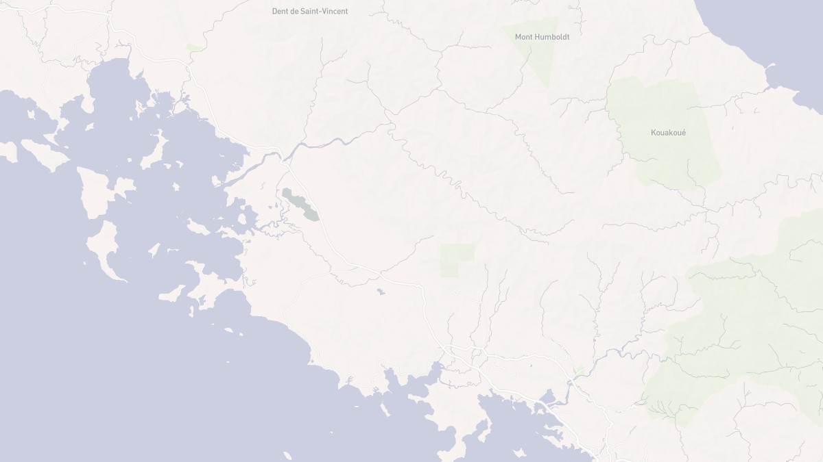 Aperçu cartographique de Païta, centré sur la commune